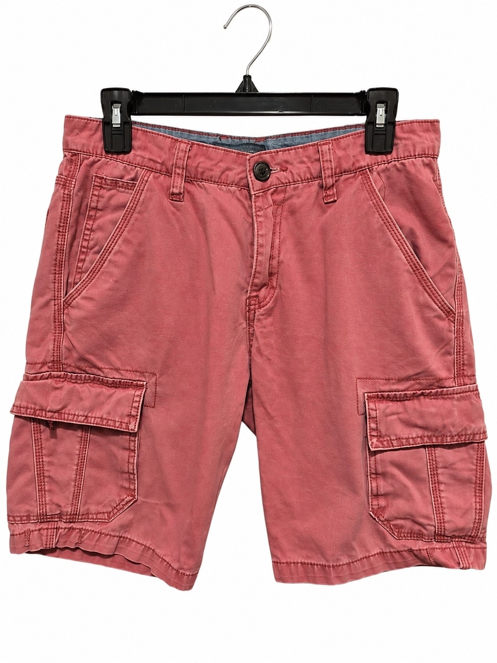Adam Levine Men’s Cargo Shorts Size 30 Faded Red Coral 100% Cotton